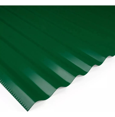 Chapa Color Negro Acanalada C-25 (0,5 Mm) X 2,50 Metros Verde