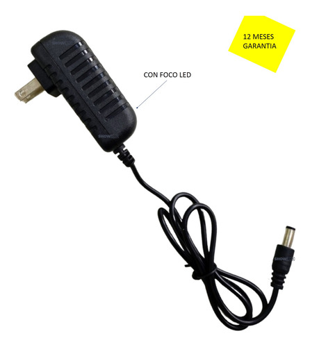 Eliminador Fuente De Voltaje 12v 1a Cctv Tira Led Chapas
