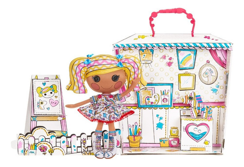 Muneca De Colorear Lalaloopsy Color Me Con Crayolas Tablero