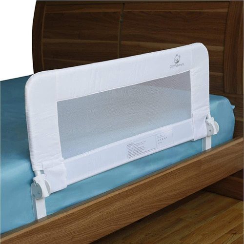 Barrera De Cama Para Niños, Tamaño Ajustable, Blanco