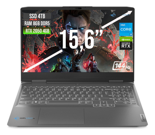 Lenovo Loq Intel Core I5 12450h Ssd 4tb + Ram 8gb Rtx 2050