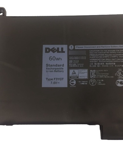 Bateria Original Dell Latitude 12 7000 7280 7290 7280 F3ygt