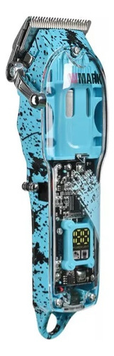 Maquina De Corte Wmark Ng-408 Profissional Azul Blade Cor Azul-celeste