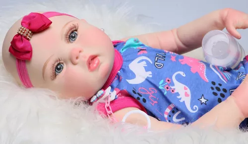 Bebê Reborn Menino Daniel Realista Corpo de Silicone 52cm