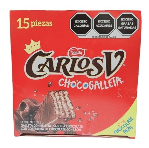 Carlos V Chocogalleta 15 Piezas 225g  