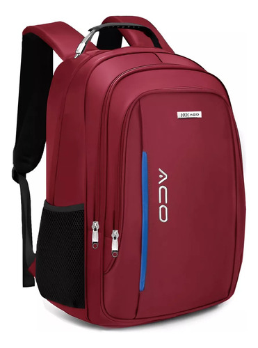 Mochila Masculina Motoboy Motoqueiro,camping Grande Espaçosa Cor Vermelho 2101 Aco Desenho Do Tecido Poliéster