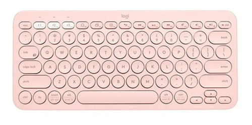 Teclado Bluetooth K380 Ingles Rosa Logitech 