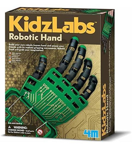 Arañas  4m Kidzlabs Robotic Hand Kit - Diy Mechanical Robot