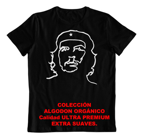 Polera - Dtf Algodon Organico  Che Guevara Revolucion Cubana