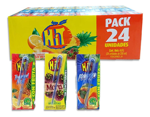 Jugo Hit Frutas Surtido 24 Und En Caja - mL a $145