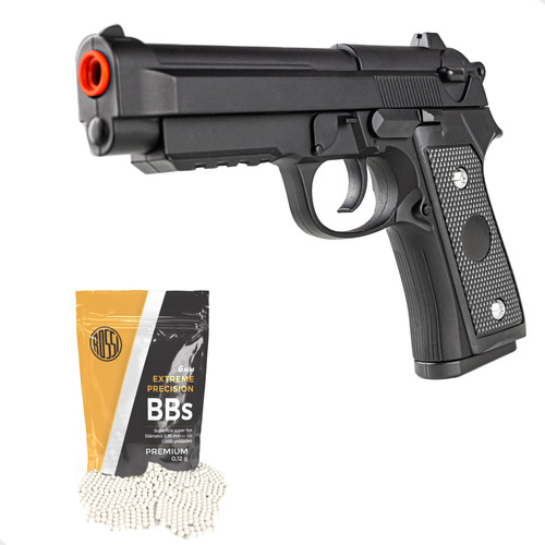 Pistola Airsoft Bereta Pt92 Spring Mola 6mm Rossi