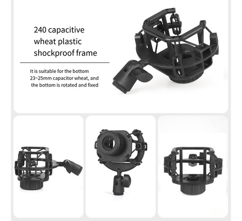 Soporte De Choque Para Micrófono Lct-240 Para Transmisión En