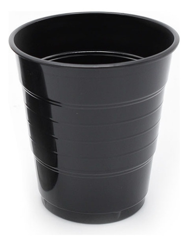 Vaso Plastico 300cc Negro 10pcs