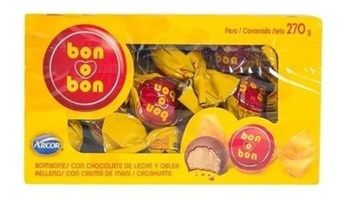 Bon O Bon Con Crema De Cacahuate 270g, 18 Pz