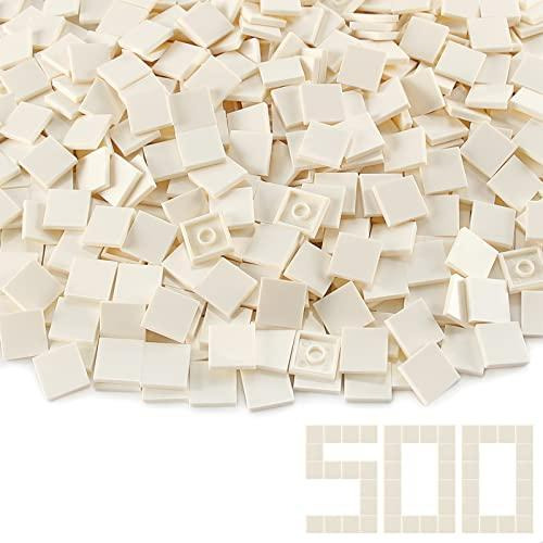 Set Construcción Feleph 500 Ladrillos 2x2 Color Blanco