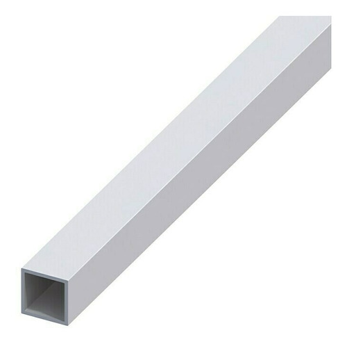 Perfil De Aluminio Tubo Cuad 15x15mm-blanco X 6 Mts