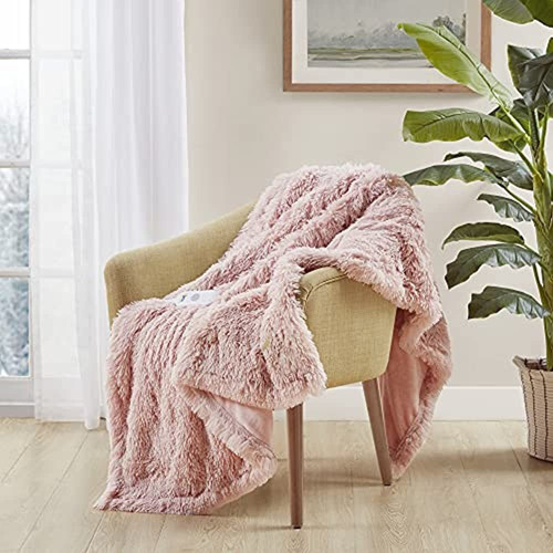 Serta Mila Shaggy Throw - Manta Eléctrica Ultrasuave De Piel