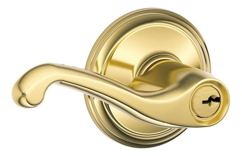 Schlage F51a Fla 505 Flair - Cerradura De Entrada Con Llave,