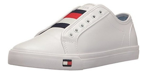 Tommy Hilfiger Mujer Anni Slip-on Sneaker, Blanco, 6