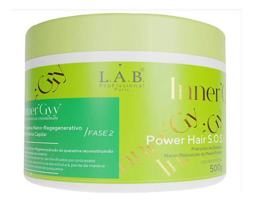 Innergy Auto Regenerador Queratina 500g Cabelos Danificados