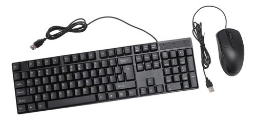 Juego De Teclado Y Ratón Con Cable Usb, Ergonómico, 104 Tecl