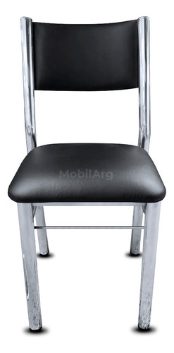 Silla De Comedor Mobilarg Chairs Apolo, Estructura Color Cromada, 1 Unidad