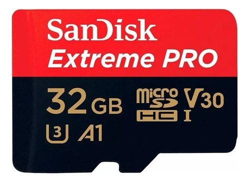 Memoria Microsd 32gb Sandisk Extremepro 4k Clase10 100mbs U3