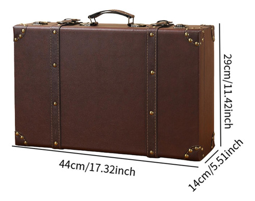 Baúl De Madera, Caja De 44 Cm X 14 Cm X 29 Cm