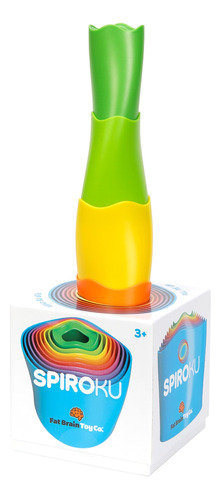 Fat Brain Toys Spiroku - Cilindros Apilables Y Anidadores P.