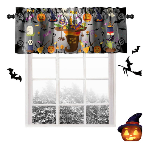 Sunwisha Cenefas De Halloween Para Ventanas Pumkin Trick Tre