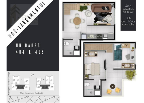 Imagem 6 de 14 de Apartamento Com 2 Dormitórios À Venda, 68 M² Por R$ 288.990,00 - Campo Comprido - Curitiba/pr - Ap0880