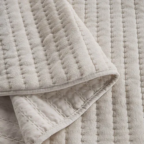 Cubrecama Flannel Supersoft Beige 2 Plazas