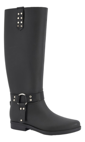 Bota Formal 9273573ve Suela Goma Mujer Sin Tacon De Ponerse