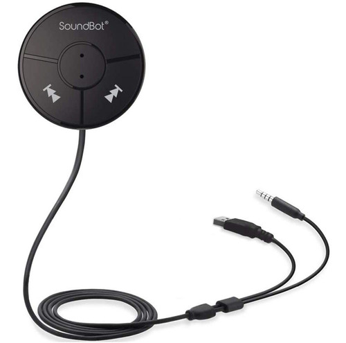 Soundbot Sb360 Bluetooth Para Auto + Cable Auxiliar 3.5 Mm