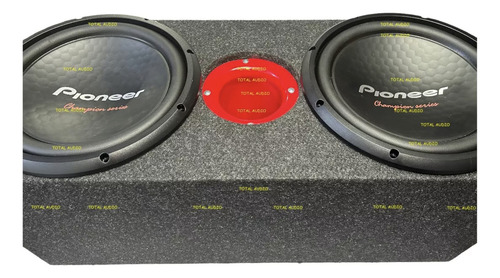 2 Subwoofer Pioneer Champion Ts-w312d4 C/cajón Doble Scorpio Color 12 Pulgadas