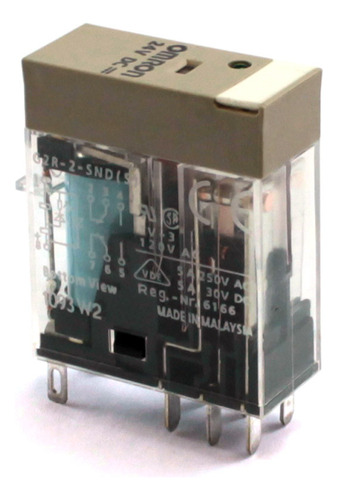 Relé Eletromecânico 2naf 24vdc G2r-2-snd Dc24(s) Omron 24v