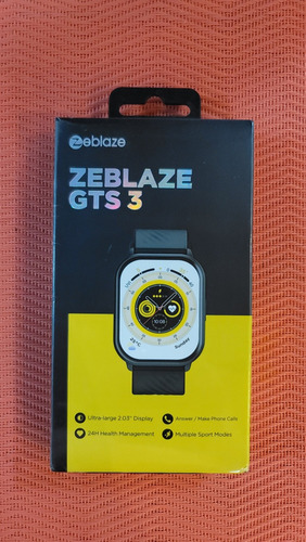 Reloj Inteligente Zeblaze Gts 3 En Negro Y Azul