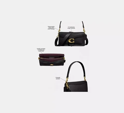 Bolsa Coach Tabby Shoulder 26 Preto - CH857 | Parcelamento sem juros