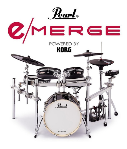 Batería Electrónica Pearl E/merge Parches Mesh 5 Cuerpos