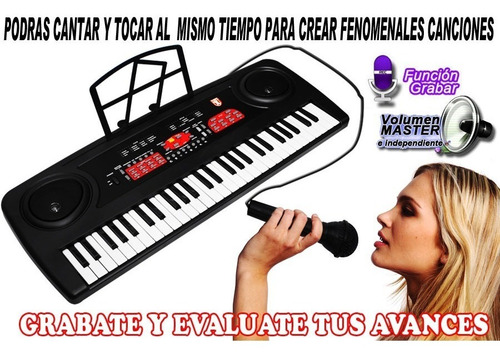 Teclado Profesional Musical Con Regalos Fabulosos By Kaiser