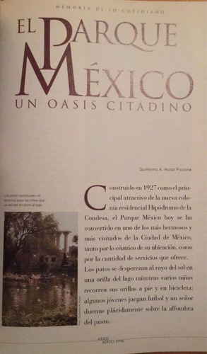 México En El Tiempo, Parque México, Chiapa De Corzo (Usado)