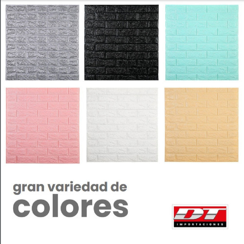 Placas Autoadhesivas Para Pared 3d De Pvc De Varios Colores