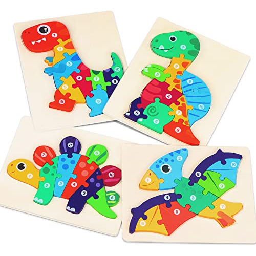 Juguetes De Dinosaurios Niños De 2 4 Años, Puzzles De...