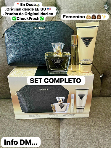 Set Guess Seductive Edt, Perfume Y Crema, Para Mujer