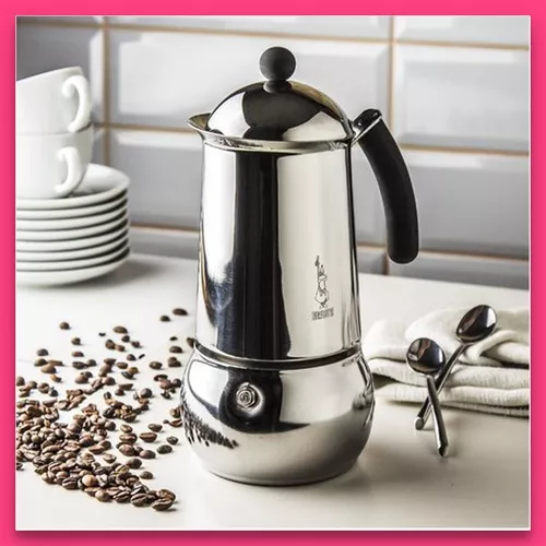 Cafetera Italiana Espresso Maker para 4 Tazas Acero Inoxidable - Promart
