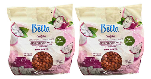 Kit Cera Depil Bela Confere Pitaya 2 Unidades 250g Cada