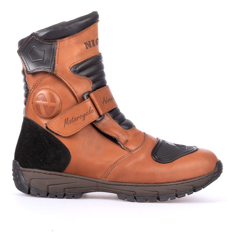 Botas Para Motociclistas Nighan Modelo Adventure Color Suela