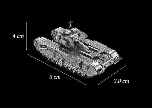 Tanque A22 Churchill - Rompecabezas Metal 3d Puzzle