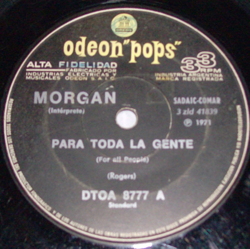 Morgan - Para Toda La Gente - Mucho / Vinilo Simple
