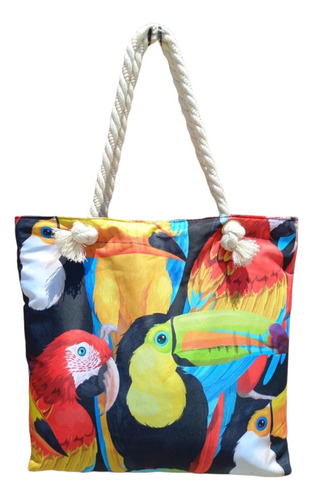 Bolsa Para Playa Con Diseño Birds